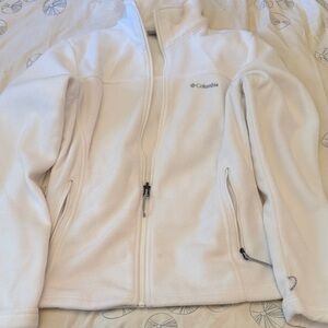 Columbia Soft White Fleece Jacket
